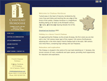 Tablet Screenshot of chateauhordosse.com